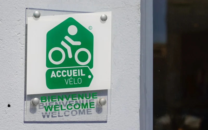 Plaque Accueil vélo